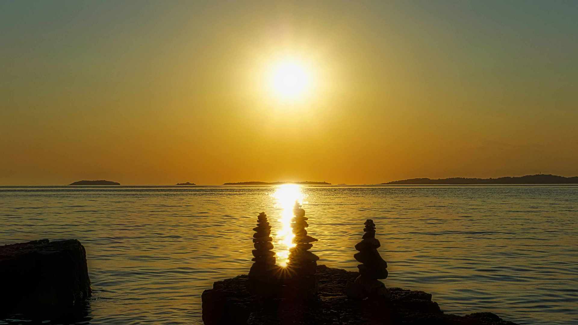 Kroatien Sonnenuntergang